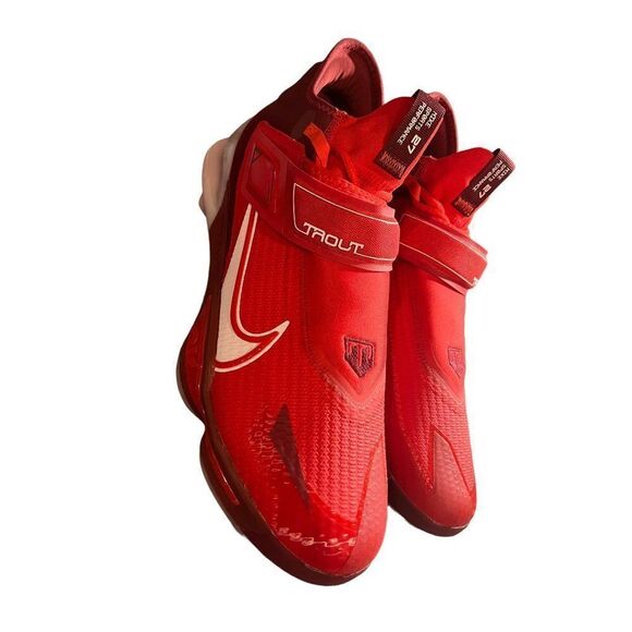 Nike Force zoom Trout 8‎ Baseball Cleats Red Size 14 NWOT